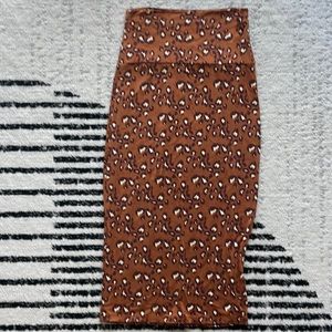 XS leopard Fighting Eel Skirt